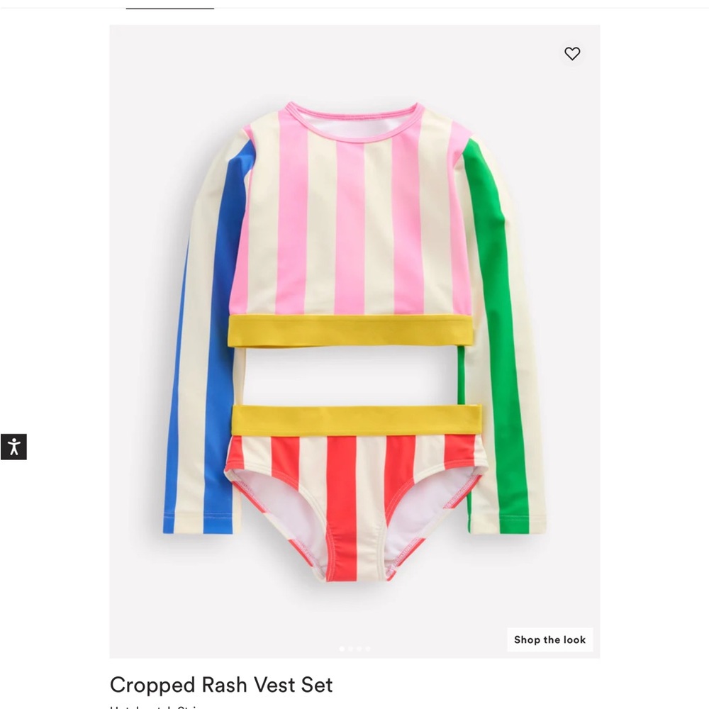 Mini Boden Kids Cropped Rash Set